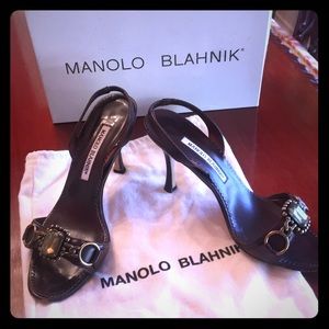 Manolo Blahnik sling back heels